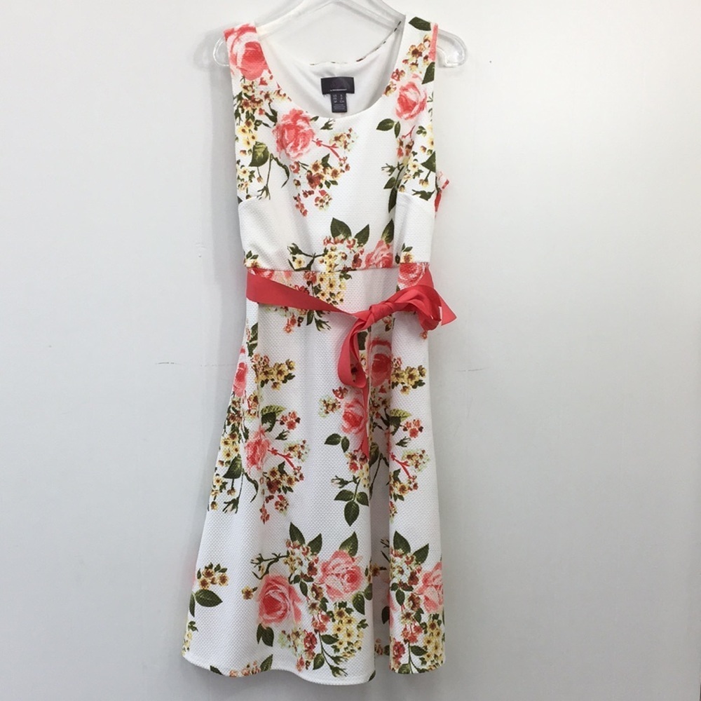 Oh Baby By Motherhood Sleeveless Pink and White Floral Dress Size S EXCELLENT